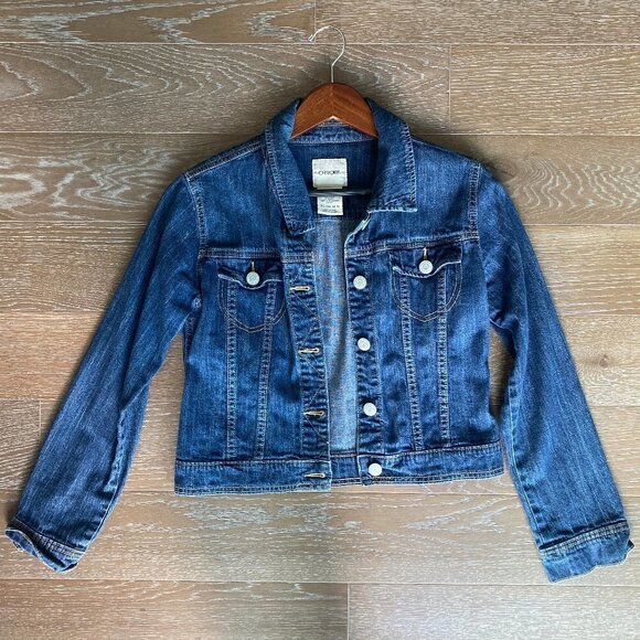 Cherokee Distressed Denim Jacket | Blue | L - Picture 1 of 7